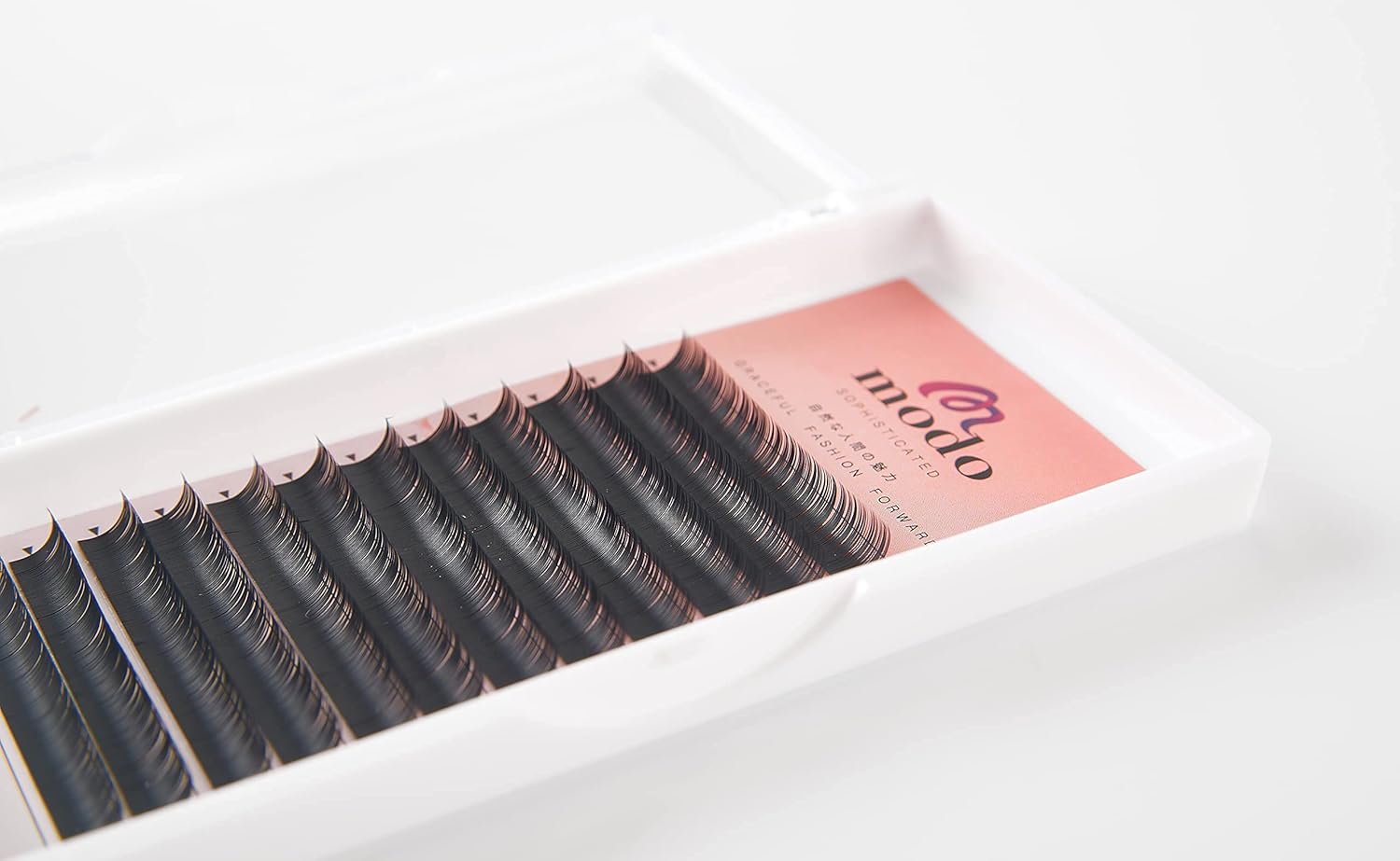 MODO LASH Sable 12 Row False Eyelash Extensions D Curl 0.15 Thickness (10mm)