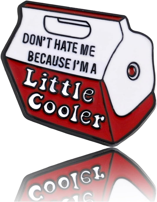 Lindo broche de esmalte rojo, diseño de dibujos animados, gracioso, para mochilas, accesorio DIY, insignias, sombreros, bolsas