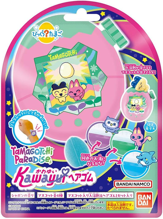 Bandai Bikura Egg Kawaii Hair Elastic, Tamagotchi Paradise, For Ages 3 and Up