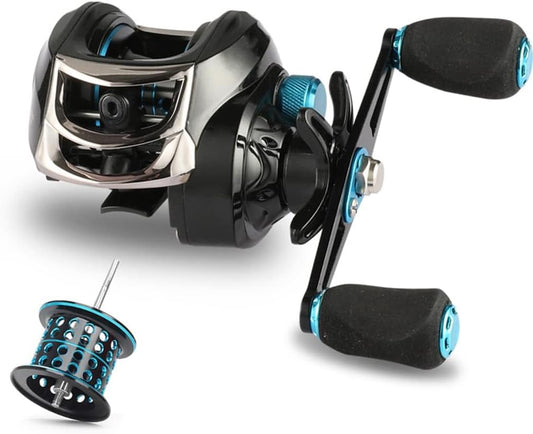 TBL200 Bait Reel, Ultra Lightweight, Fishing, Saltwater Fishing, Freshwater Fishing, Left/Right Handle, Fishing Reel, Bass Fishing, Beginners