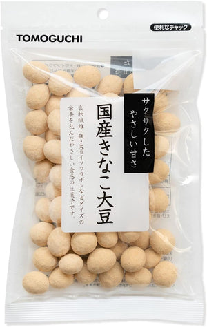 Tomoguchi Domestically Produced Kinako Soybeans, Zippered Bag, 405g (135g x 3 bags)