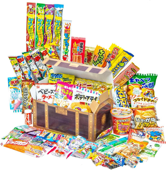 Kids Will Love It! Treasure Box, Assorted Sweets, Set of 60, Gifts, 60 Types