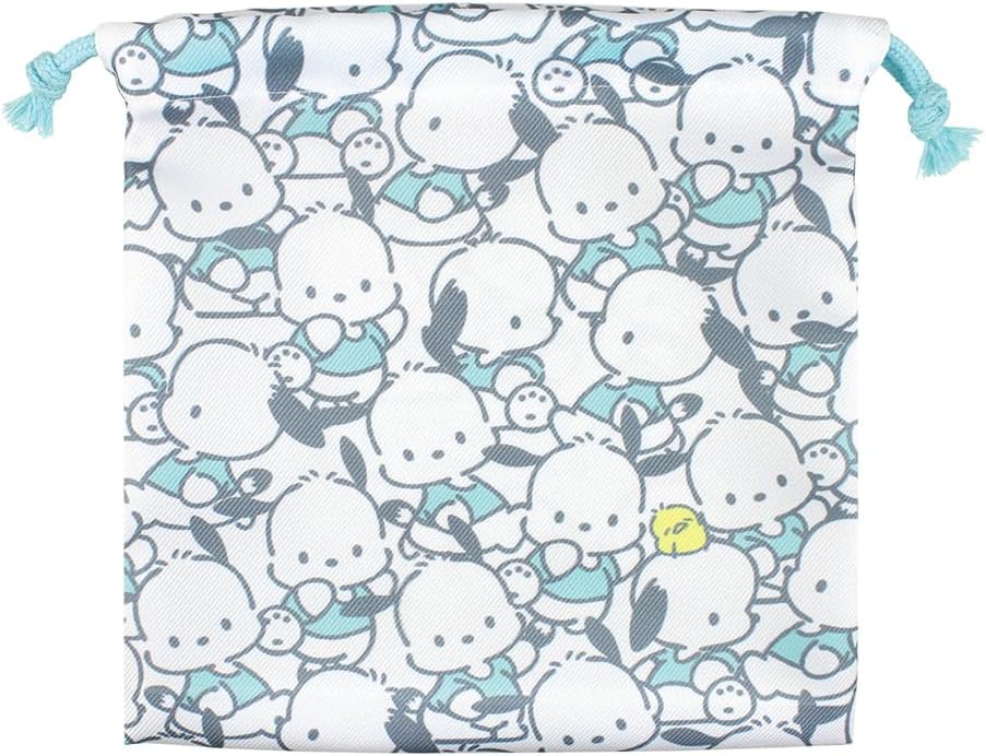 Tees Factory Sanrio SR-5530289PC Flat Drawstring Cloth 2 Pochacco H7.9 x W 7.9 inches (20 cm)