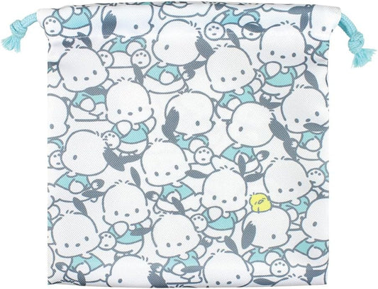 Tees Factory Sanrio SR-5530289PC Flat Drawstring Cloth 2 Pochacco H7.9 x W 7.9 inches (20 cm)