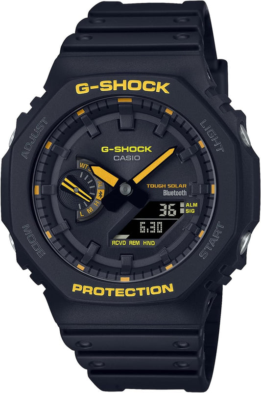 Casio GA-B2100CY-1AJF Men's Watch, Black, Limited Model: Caution Yellow series, 1 piece
