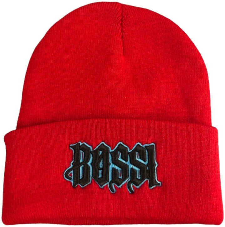 BOSSI X SRLA 'RED/BLACK/BLUE' BEANIE