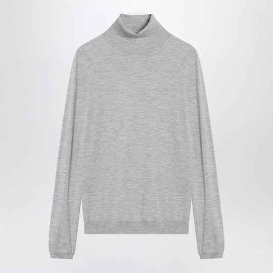 Cashmere BlendのBrunello Cucinelliライトグレーのタートルネック - Image 1