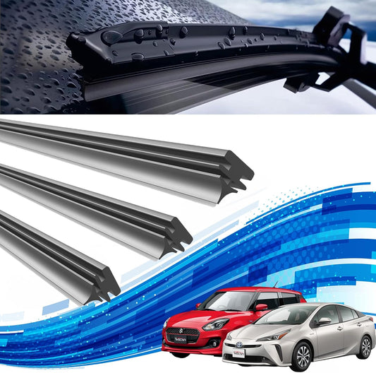 Toyota Prius 50 Series New Type Replacement Rubber Compatible Size Genuine Replacement Set Natural Rubber Driver Passenger Seat Rear Set of 3 ZVW50 ZVW51 ZVW55 WeCar