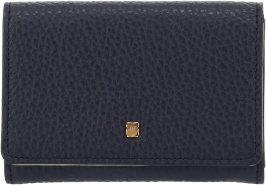 efffy GV5-08 Women's Business Card Case, Cowhide Leather, Made in Japan, Navy