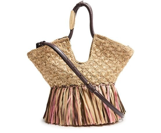 ZIMMERMANN Goldentime mini fringed tote bag - Image 1