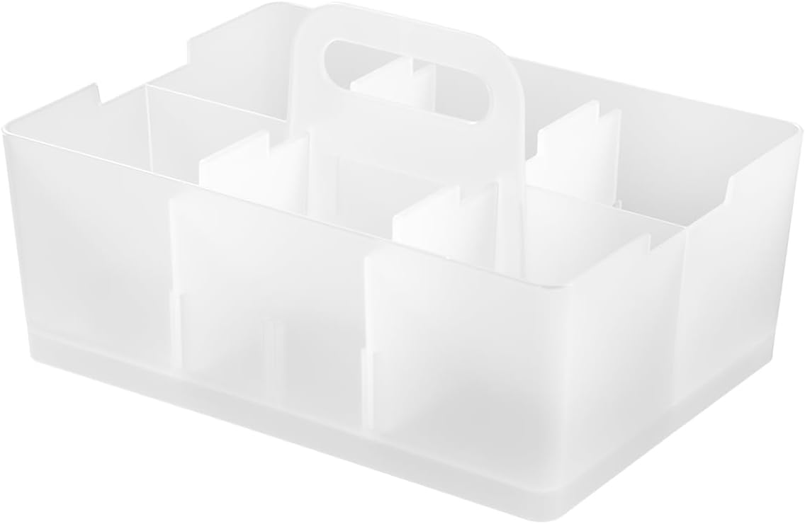 JEJ Astage Storage Box, Desk Tote, Desk Organizer, Stacked, Made in Japan, Clear, Width 10.2 x Depth 7.4 x Height 5.7 inches (26 x 18.8 x 14.5 cm)