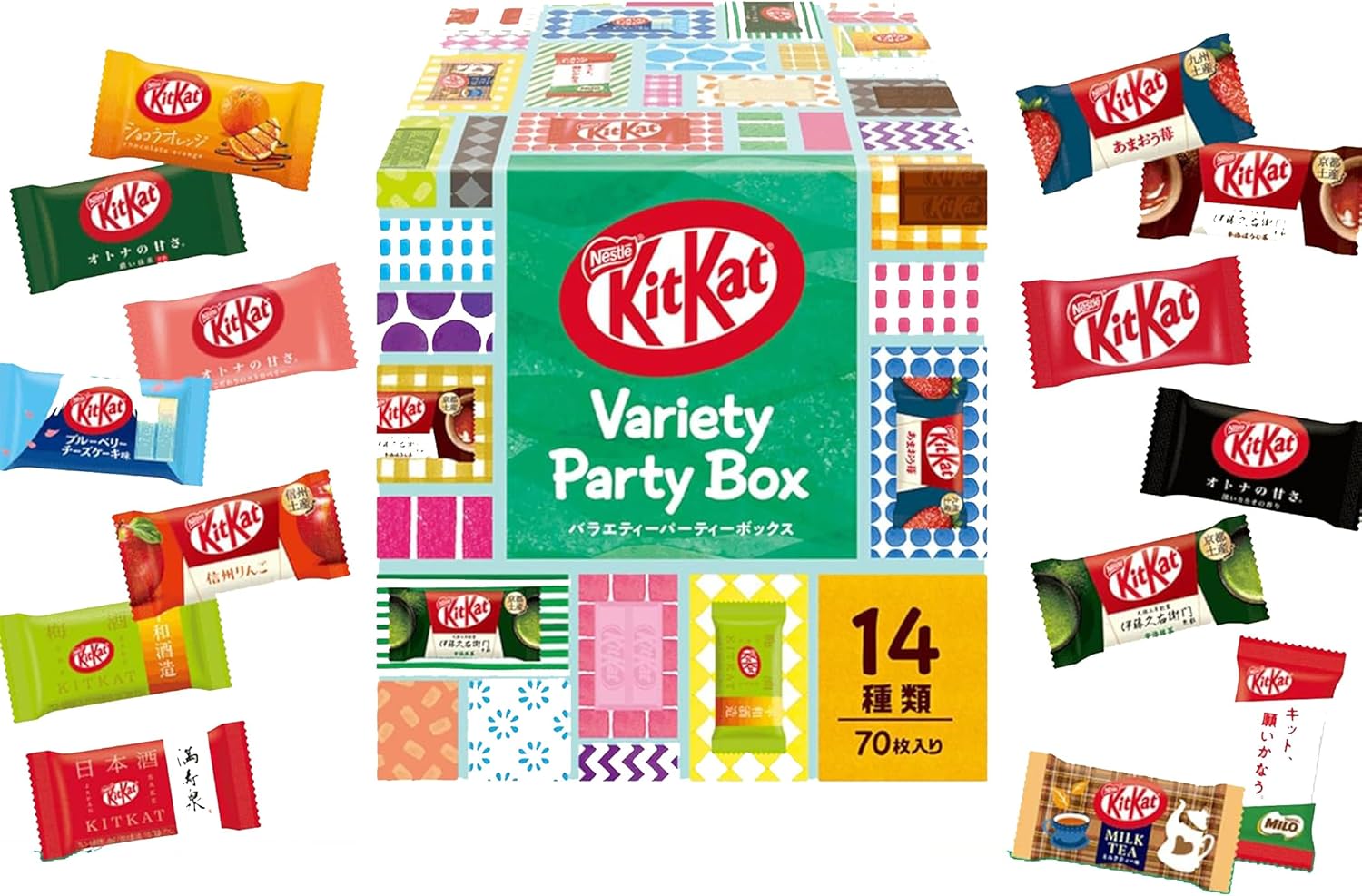 ネスレ キットカット ミニ バラエティパーティーボックス 70枚,チョコレート ※時期によりセット内容に変更あり