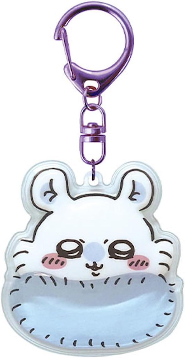 K&Company (K-Company) Chiikawa Puffy Keychain - Flying Squirrel CKW-PU-MG H 5.4 x W 4.8 x D 1 cm