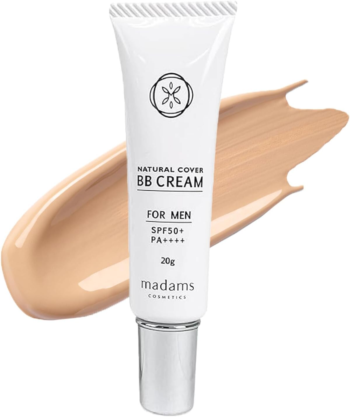 Madamus SPF50+ PA+++++ Men's BB Cream, Acne Scars, Sunscreen, Blue Beard, UV Protection, 0.7 oz (20 g)