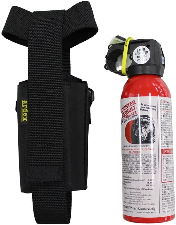 OUTBACK Bear Repellent Spray Counter Assault・Stronger 10.2 oz (290 g) Portable Holster Set (Left and Right Compatible) CA-290 ARDEX-CA-HOL