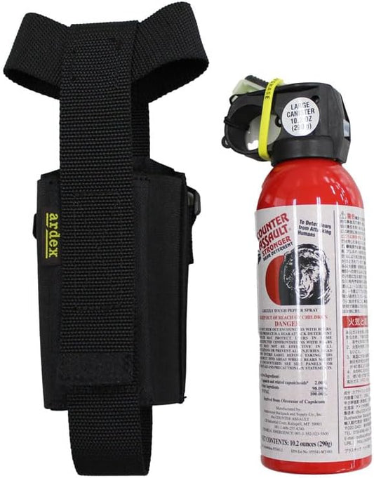 OUTBACK Bear Repellent Spray Counter Assault・Stronger 10.2 oz (290 g) Portable Holster Set (Left and Right Compatible) CA-290 ARDEX-CA-HOL