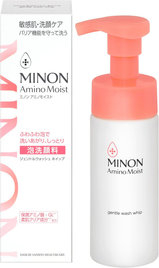 Minon Amino Moisture Gentle Wash Whip 5.1 fl oz (150 ml) with Sample