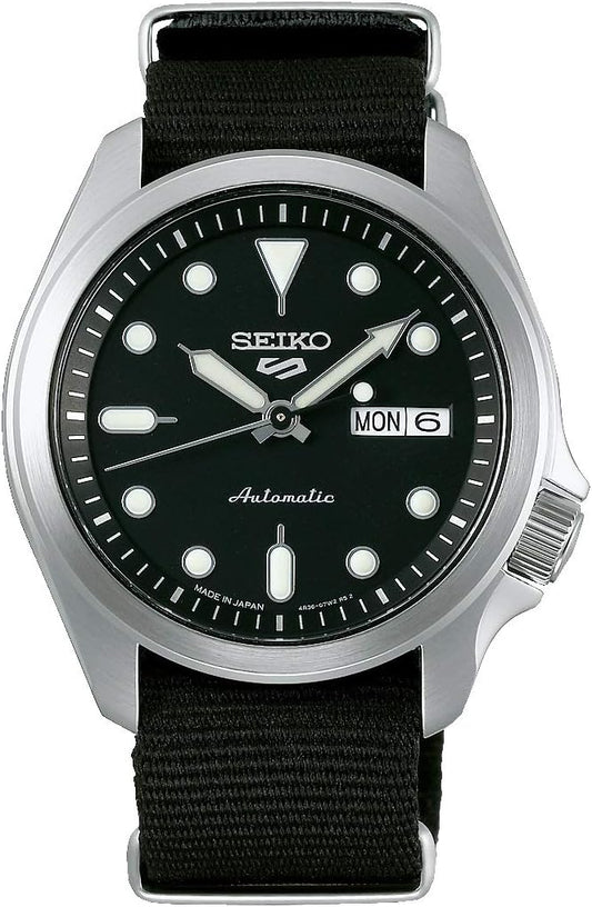 Seiko 5 Sports SKX Sports Style Automatic Mechanical Wristwatch, Men's, Made in Japan, SRPE67, Black