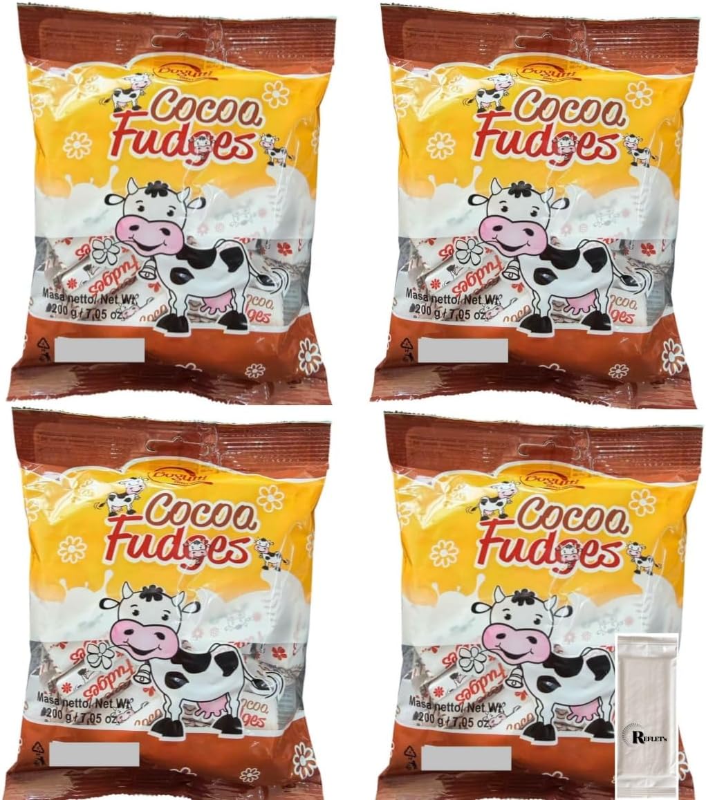 Cocoa Fudges Milk Candy Milk Confectionery Large Capacity 800g (200g x 4 Bags)