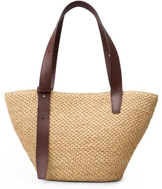 LIE STUDIO Bianca small raffia bag - Image 1