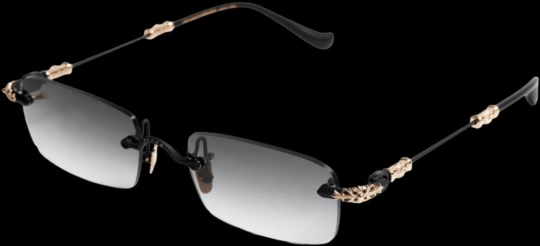 CHROME HEARTS 'PILLS III' BLACK MATTE SUNGLASSES