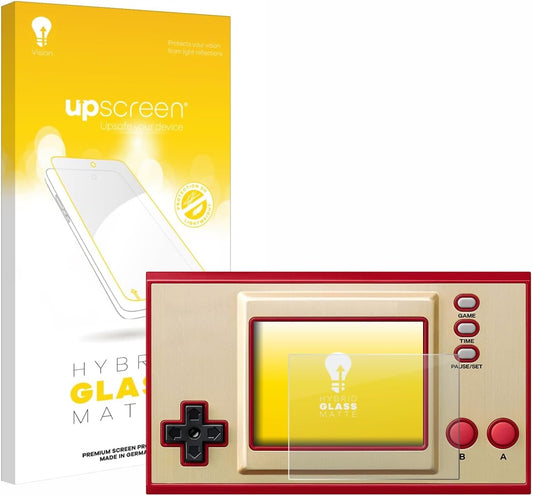 upscreen Matte Screen Protector Glass Film for Nintendo Game & Watch Super Mario Bros - Anti-Glare 9H Glass Protection