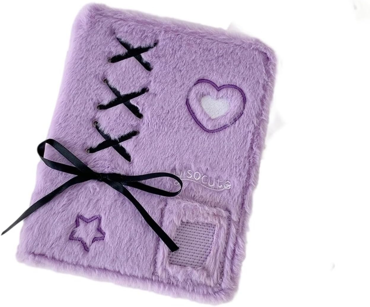 DREAM STYLE (Photo Album + 20 Pages) Card Holder Card File Card Case Photo Storage Holder Large Capacity Card Case (Purple)