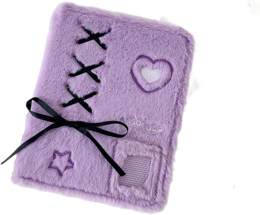 DREAM STYLE (Photo Album + 20 Pages) Card Holder Card File Card Case Photo Storage Holder Large Capacity Card Case (Purple)