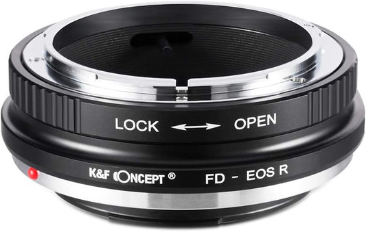 K&F Concept Lens Adapter, FD-EOS R, Canon FD Lens to Canon EOS R Camera Attachment, Infinity Realization, High Precision
