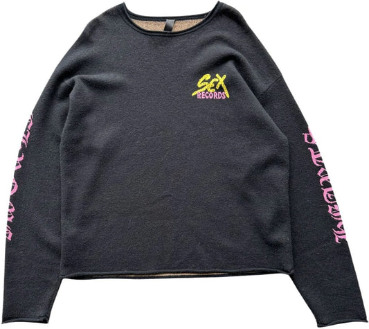 CHROME HEARTS MATTY BOY 'SEX RECORDS' CASHMERE SWEATER