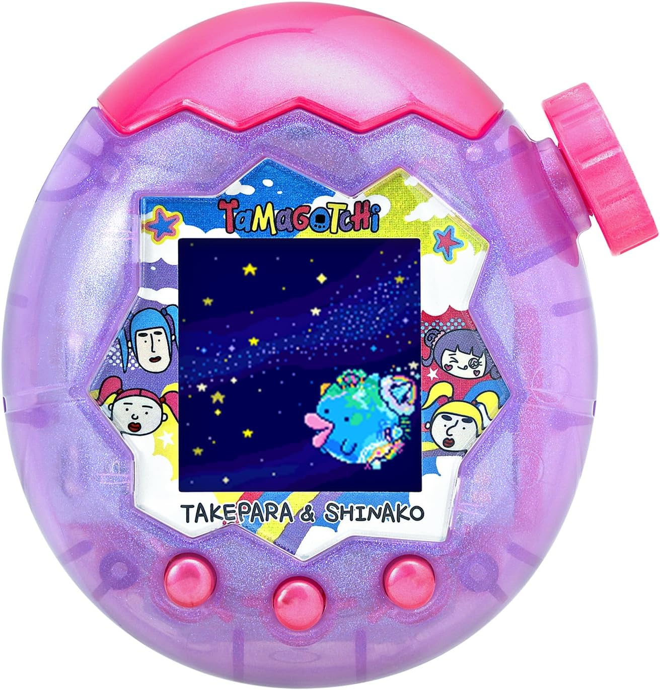 Tamagotchi Paradise - Purple Sky by Bandai: Takeshita☆Paradise & Shinako Special Set, Suitable for Ages 6 and Up