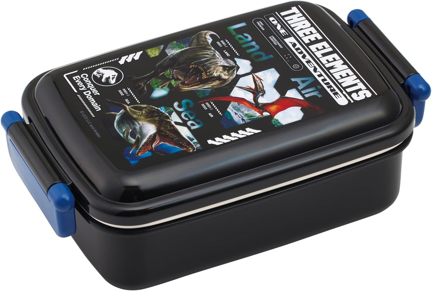 Skater RBF3AN-A Children's Bento Box, Jurassic World, Reverse, 15.2 fl oz (450 ml)