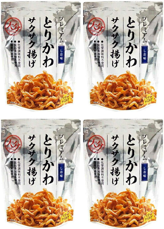 Oita Karaage Premium Fried Fried Fried Fried (0.9 oz (25 g) x 4 Bags)