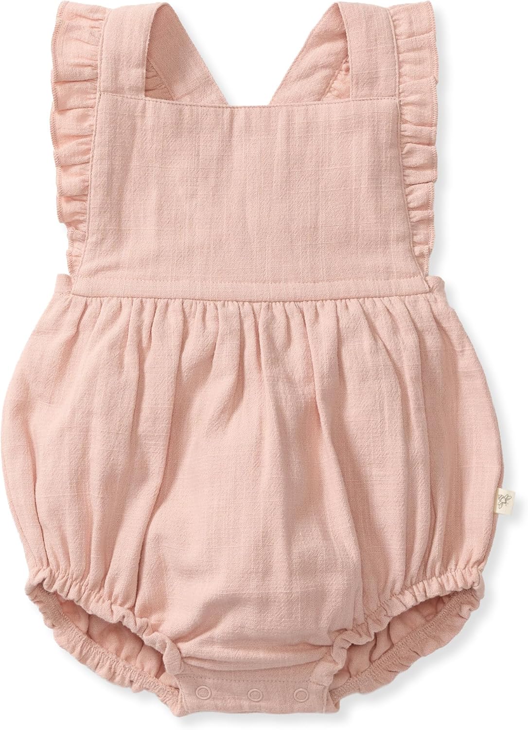 Burt's Bees Baby Mameluco de burbujas para niñas, 100% algodón orgánico de una sola pieza, traje corto y canastilla para niña