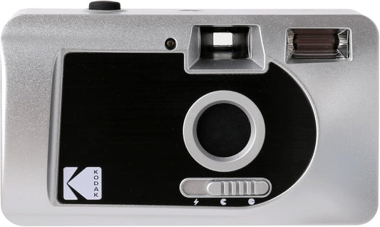 Kodak 490349 S-88 Motorized Film Camera, 1.4 inch (35 mm) Motorized Automatic Winding Function, Silver & Black