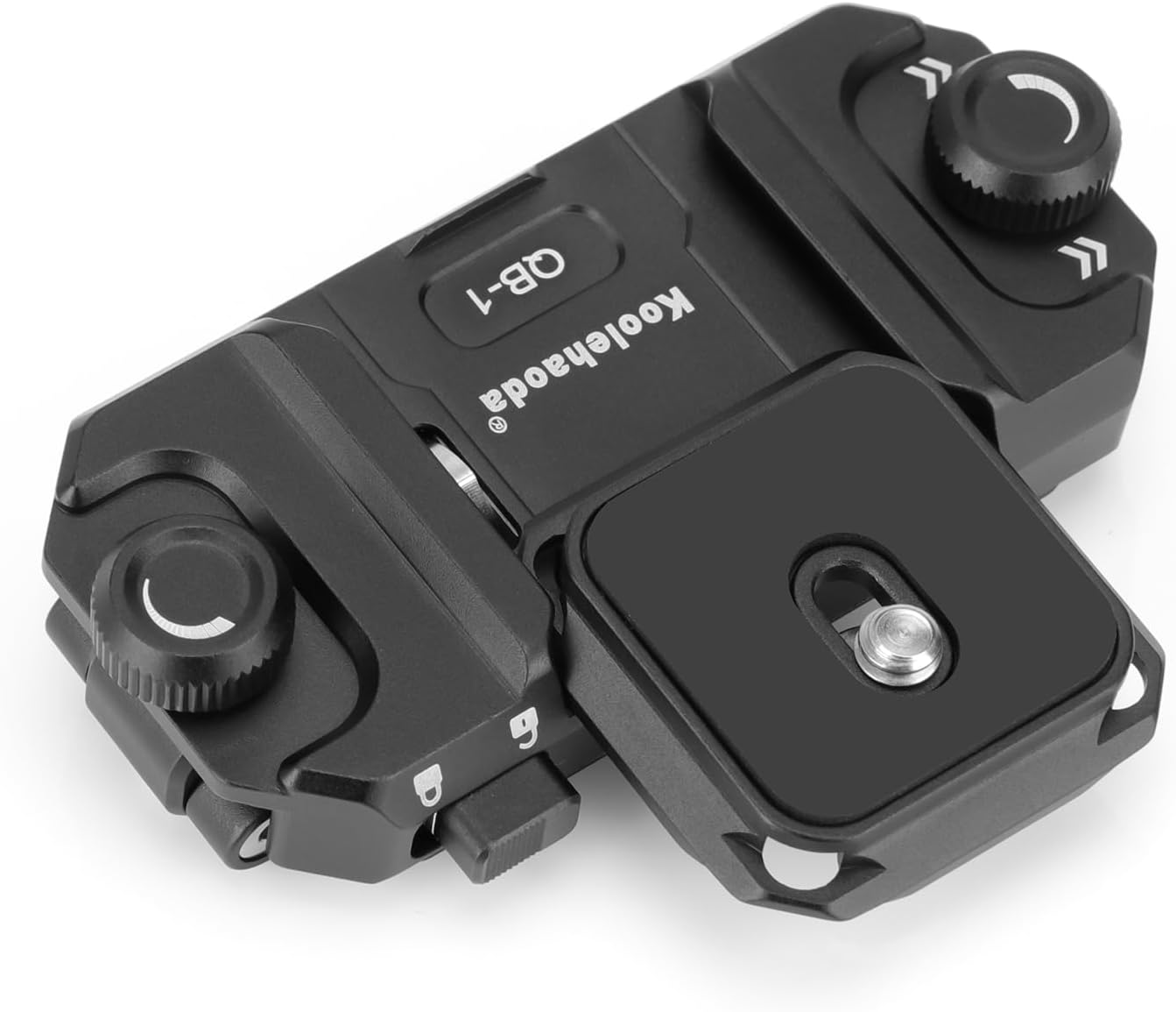 Koolehaoda QB-1 Camera Backpack Strap Clip Camera Holster Aluminum Camera Holder Quick Release Plate for Arca Switzerland 1/4 Screw Plate Quick Release Clamp Easy to Put on and Take Off Anti-Loosen