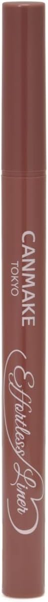 Canmake Effortless Liner 02 Cache-Coeur Pink 0.63ml Liquid Eyeliner Pencil Loss Pink Brown
