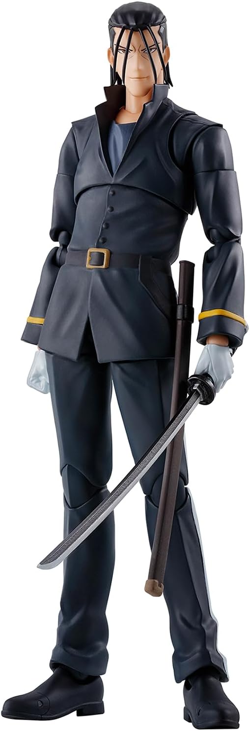 S.H. Figuarts Rurouni Kenshin -Meiji Swordsman Romantic Tan, Hajime Saito, Approx. 6.5 inches (165 mm), PVC & ABS Pre-painted Action Figure