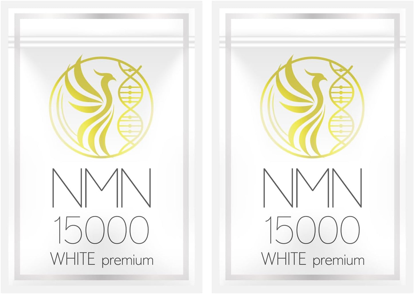 NMN Supplement, 15,000 mg (Certified by Physician), Beta-NMN, 60 Tablets (1 to 2 Months Supply), Highest Purity, 100% Resveratrol, Coenzyme Q10, Royal Jelly, Acid Resistant Capsules, GMP-Certified Factory, 2 Bags )