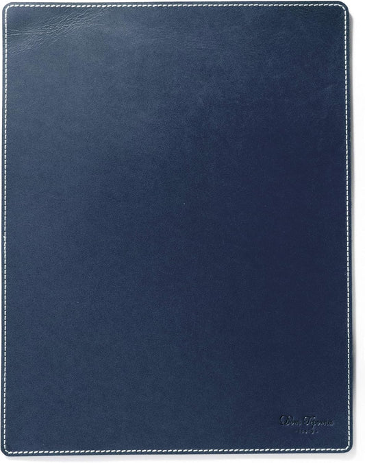 Dom Teporna Italy Mouse Pad, Large, 11.8 inches (30 cm), Genuine Italian Leather, Artisan Finish, Optical & Laser & Blue LED Mouse, a4, Large Size, Office, Desk, Compatible with All Types, Navy