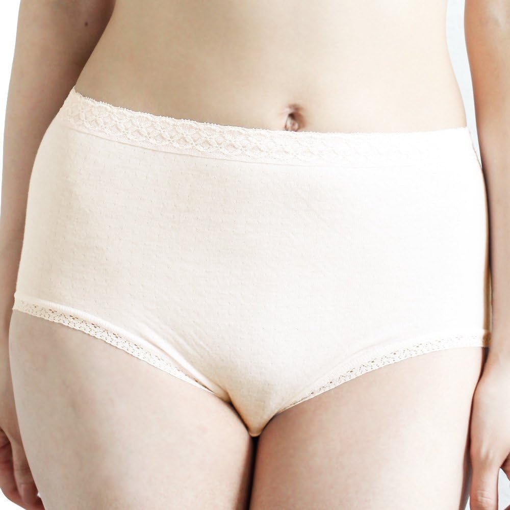 Body Hints, 100% Cotton, Gauze, Deep Panties, Made in Japan, Sensitive Skin, Recommended by the Japan Atopic Association