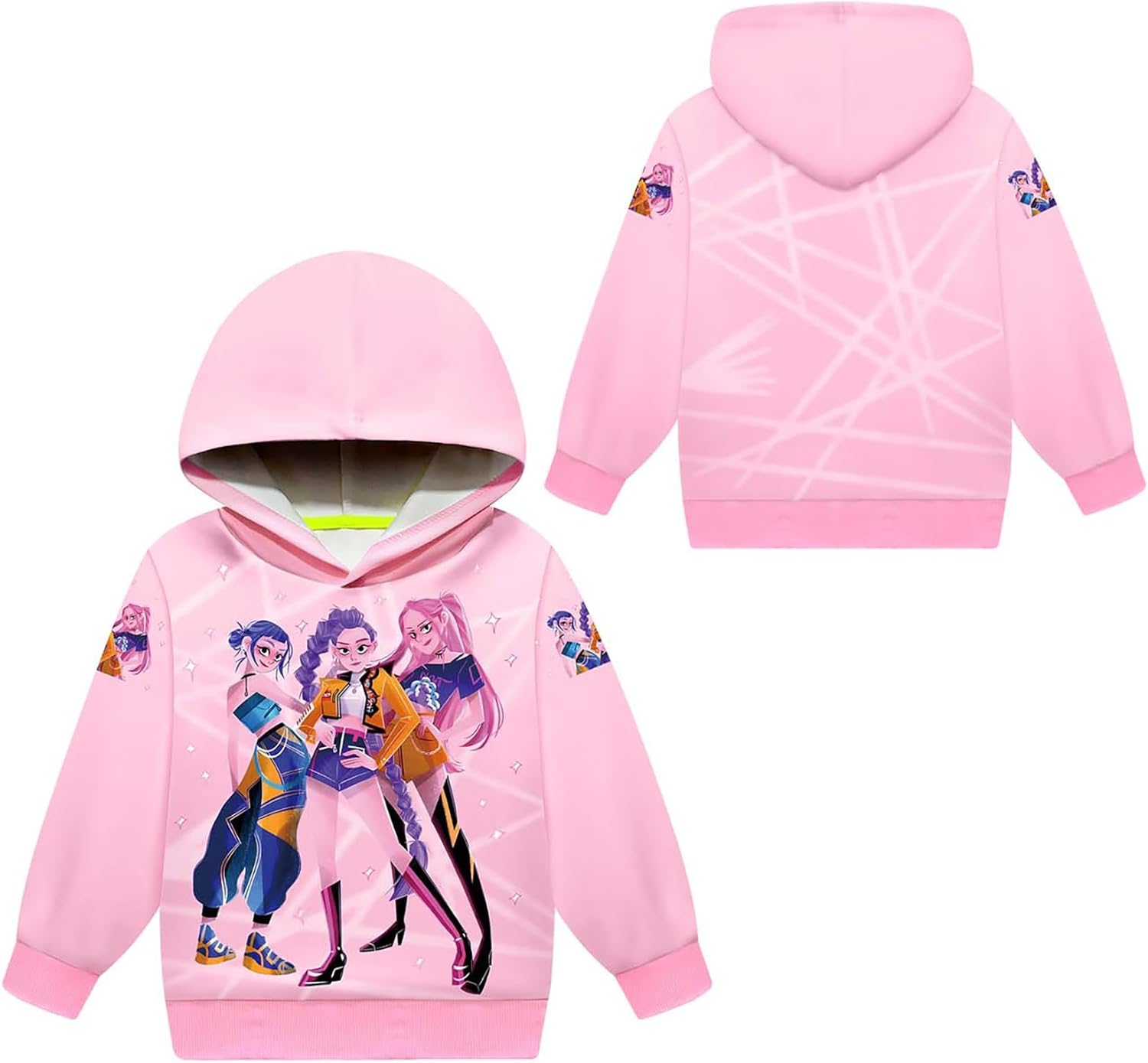 Warmyart Hooded Children's Clothes, Hoodie, Kids, Long Sleeve, Everyday Wear, Soft, Sweatshirt, Comfortable, Cheering Clothes, Spring and Autumn Clothing
