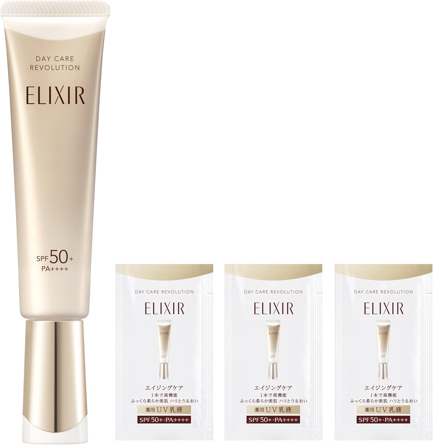 ELIXIR Daycare Revolution + ba Extra Volume Set, Quasi Drug, Includes 3 Day Sample