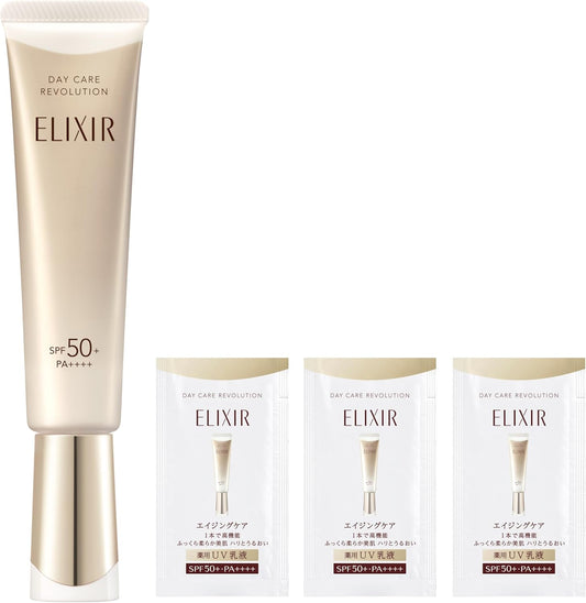 ELIXIR Daycare Revolution + ba Extra Volume Set, Quasi Drug, Includes 3 Day Sample