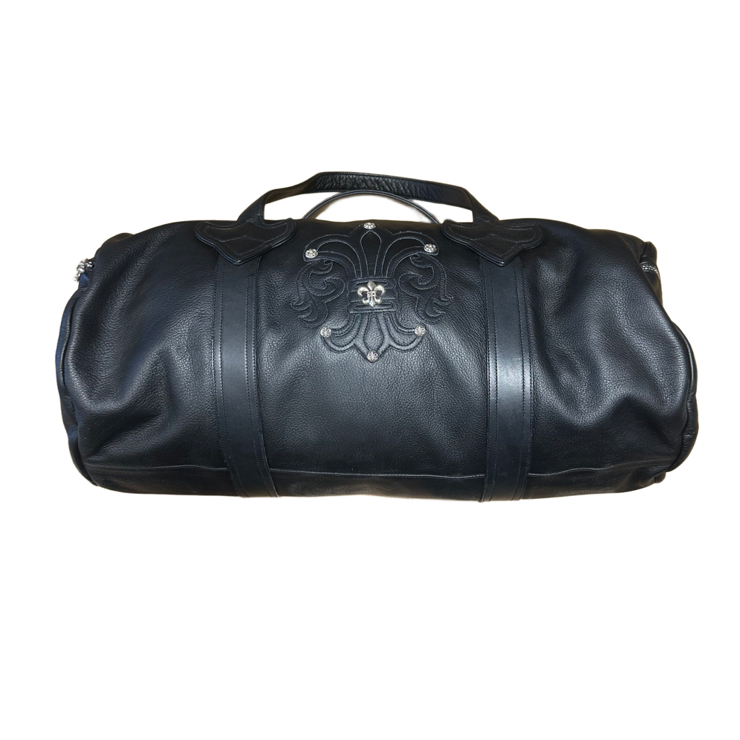 CHROME HEARTS 'FLEUR EMBELLISHED' DUFFLE BAG