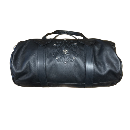 CHROME HEARTS 'FLEUR EMBELLISHED' DUFFLE BAG