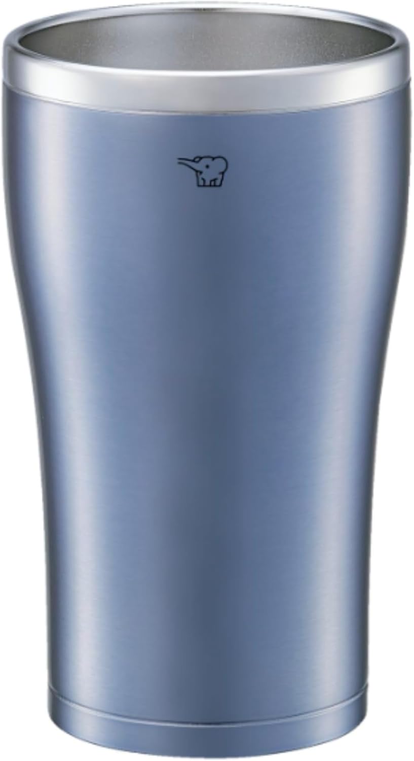 Zojirushi Mahobin SX-DN45-AC Tumbler, 15.2 fl oz (450 ml), Smooth Mouth, Stainless Steel Vacuum Double Flask Construction, Hot or Cold Retention, Clear Blue