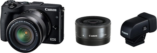 Cannon EOS M3 Mirrorless Digital Camera EVF Kit