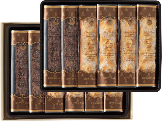 RUYSDAEL E-201 Amandre Leaf x 16 Pcs, Chocolate Leaf x 8 Pcs, Western Confectionery Thank You Gift, Sweets, Assorted Present, Amandy Leaf