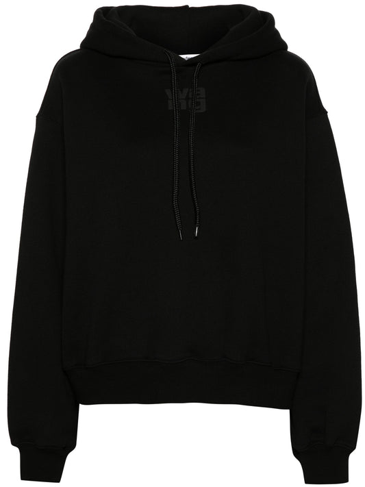 Alexander Wang アレクサンダー・ワン・エッセンシャル・テリー・フーディーとパフ・ペイントのロゴ - Image 1